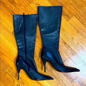 Aldo leather knee-high boots (NEVER WORN)